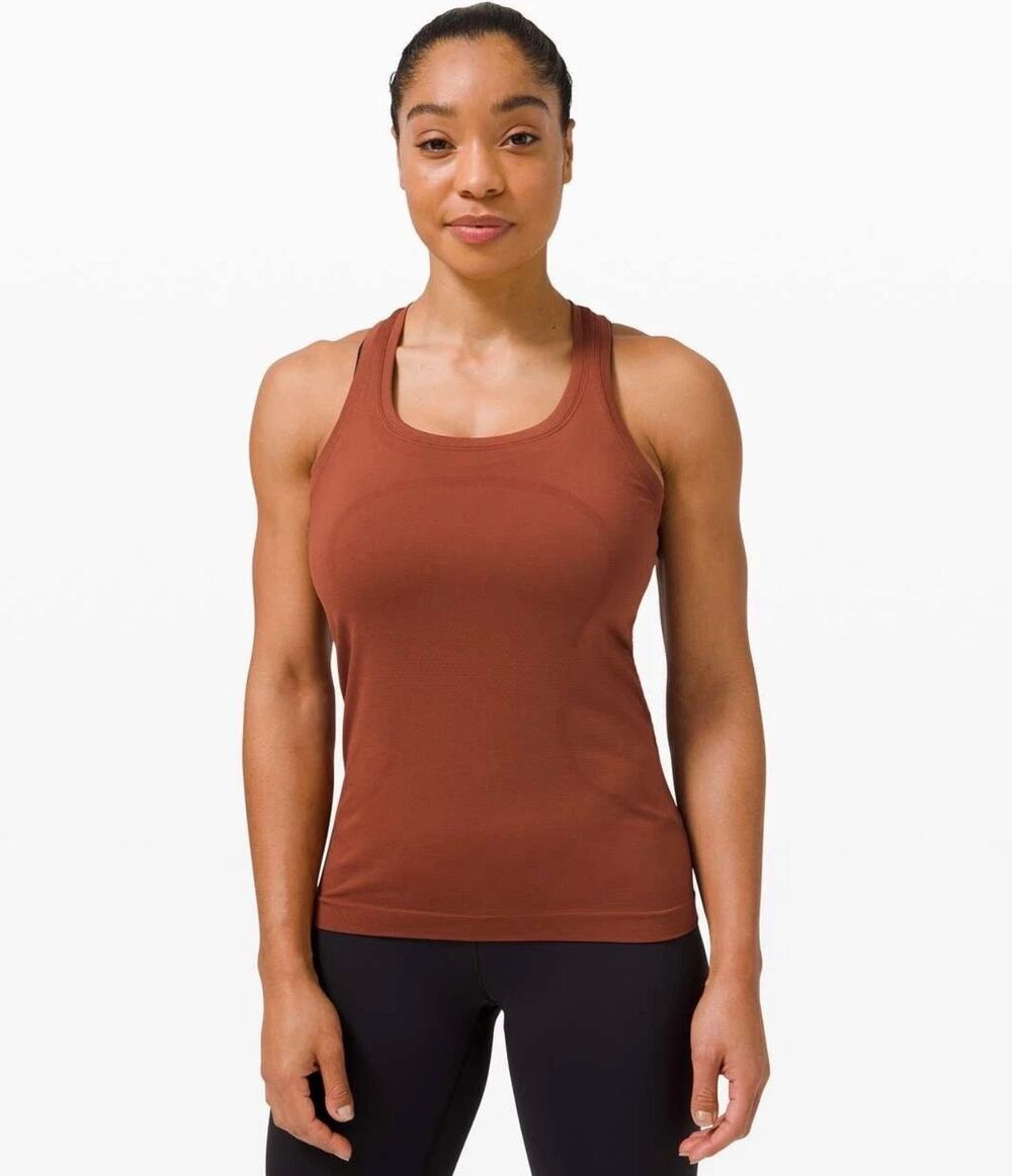 Lululemon Swiftly Tech Racerback 2.0 Dark Terracotta, Size 8